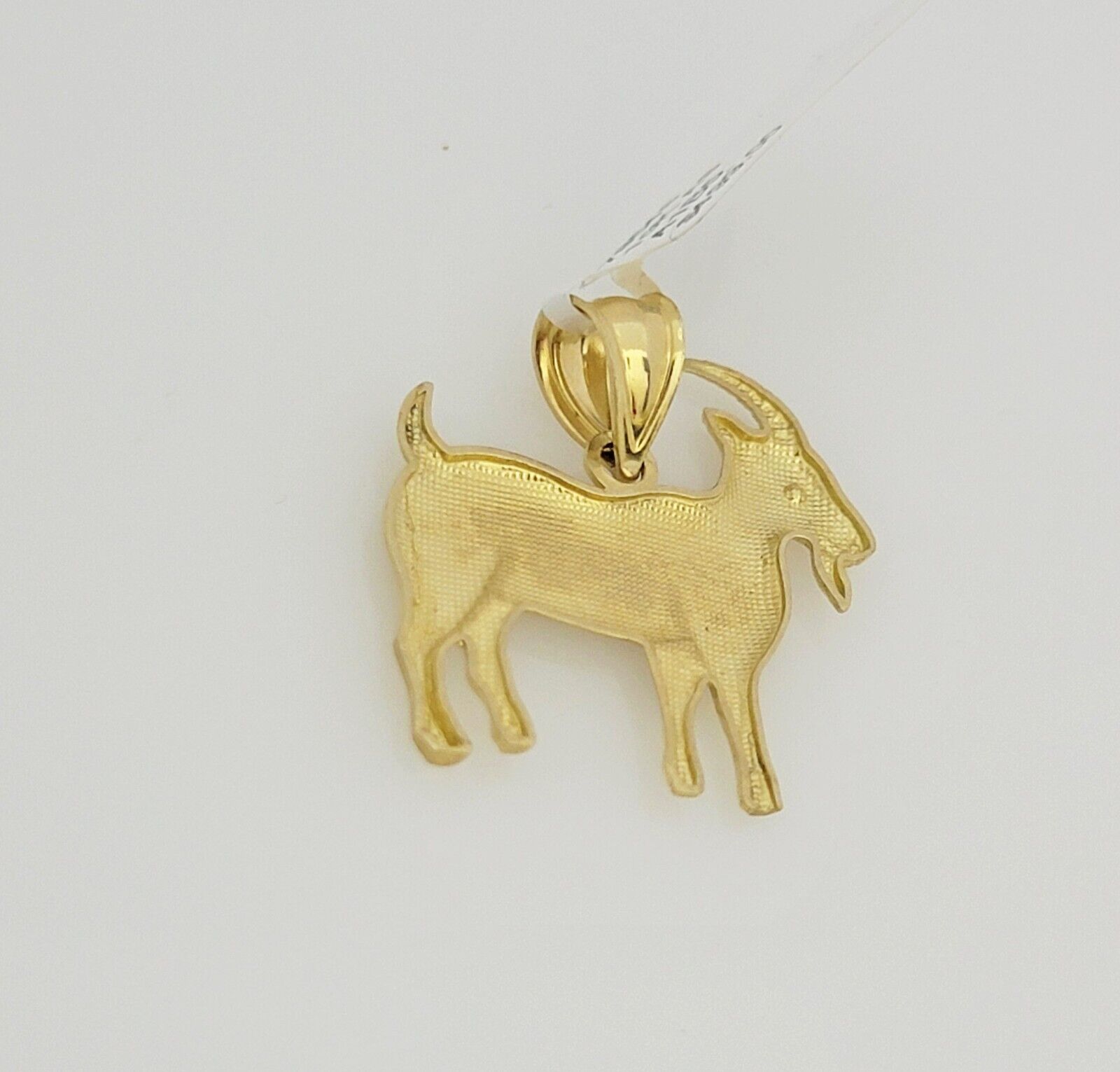 Real 10k Gold Franco Chain GOAT Charm pendant Set 2.5mm Necklace 22 Inch Men's